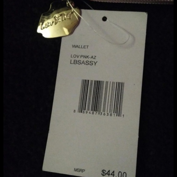 Pink kitty cat Betsey Johnson wallet - Picture 3 of 3